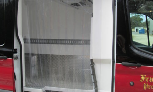 Boars Head refrigerated van, side door view.