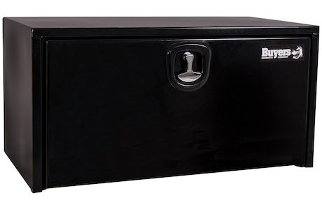 Buyer's Products Black Steel underbody truck box.