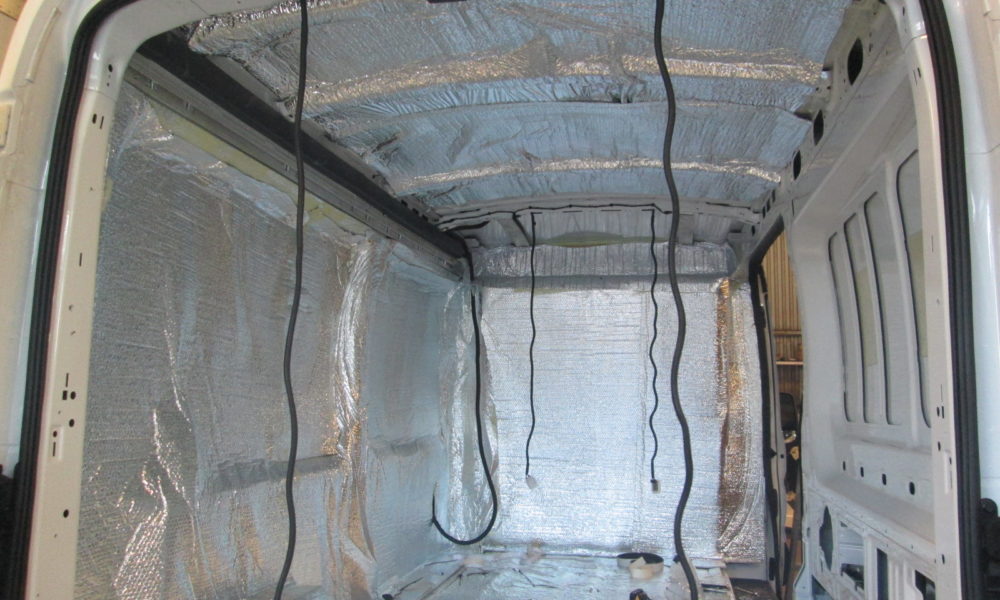 Double layer of Fi-foil insulation is being applied through the entire cargo space.