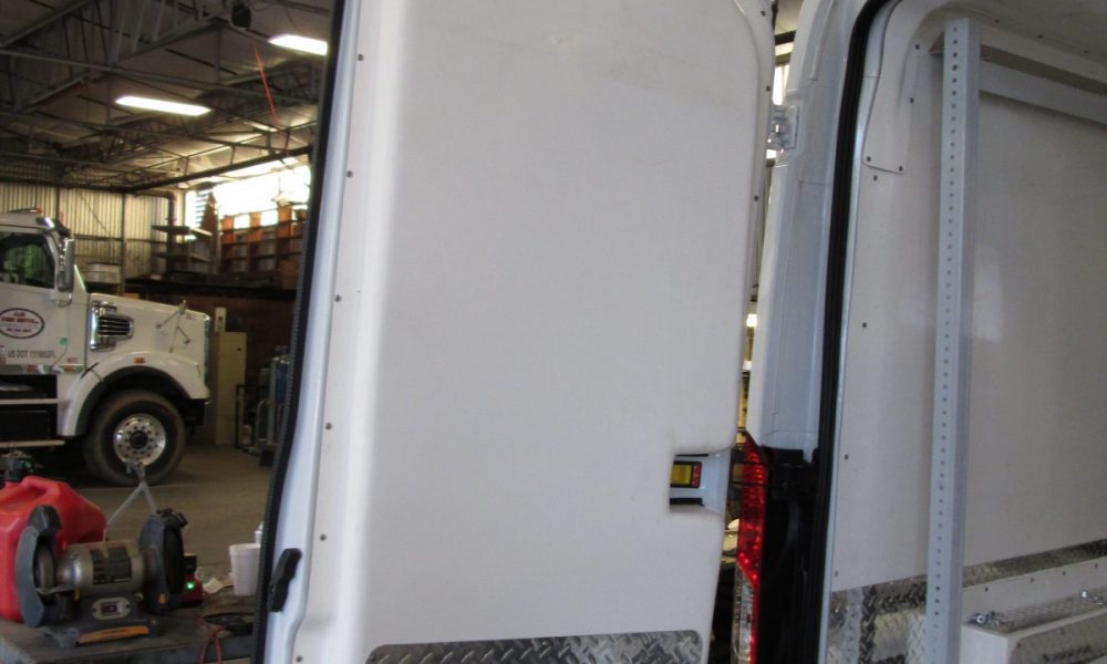 Refrigerated van fiberglass liner kit includes full door panels for rear and side doors.