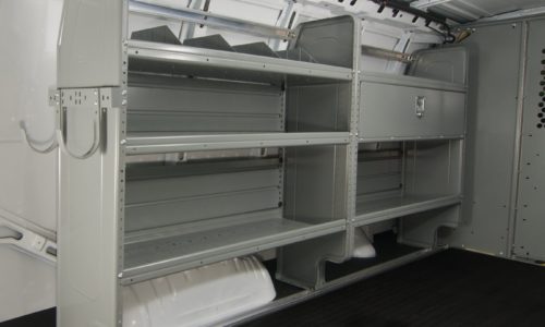 Van shelving from Adrian Steel has a proven record among contractors and is available in a wide range of configurations.