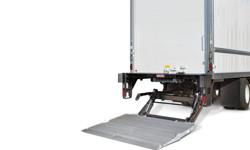 Waltco tuckunder liftgate with wedge style platform.