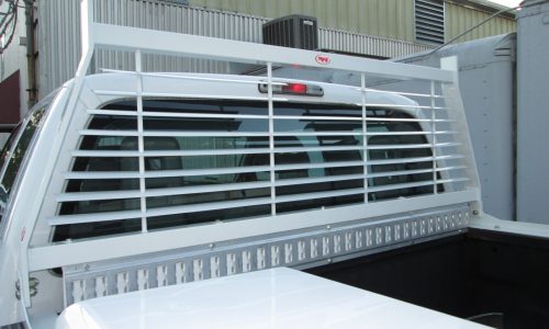 RKI wndow grill with E-track added beneath for securing cargo.