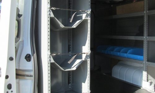 Adrian Steel tank rack, installed as part of HVAC van package.