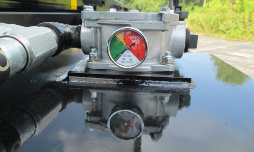 Hydraulic system filter gauge.