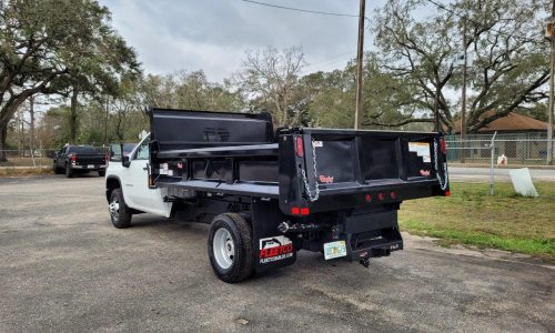 Contractor dump body with 17-inch sides.